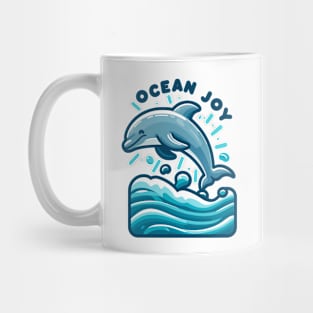 Ocean Joy: Leaping Dolphin Delight Mug